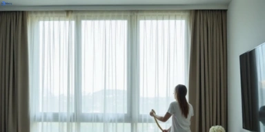Delicate sheer drape cleaning broadbeach Matty Curtain Cleaning