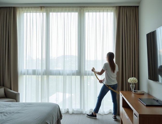 Broadbeach Sheer Curtain Cleaning